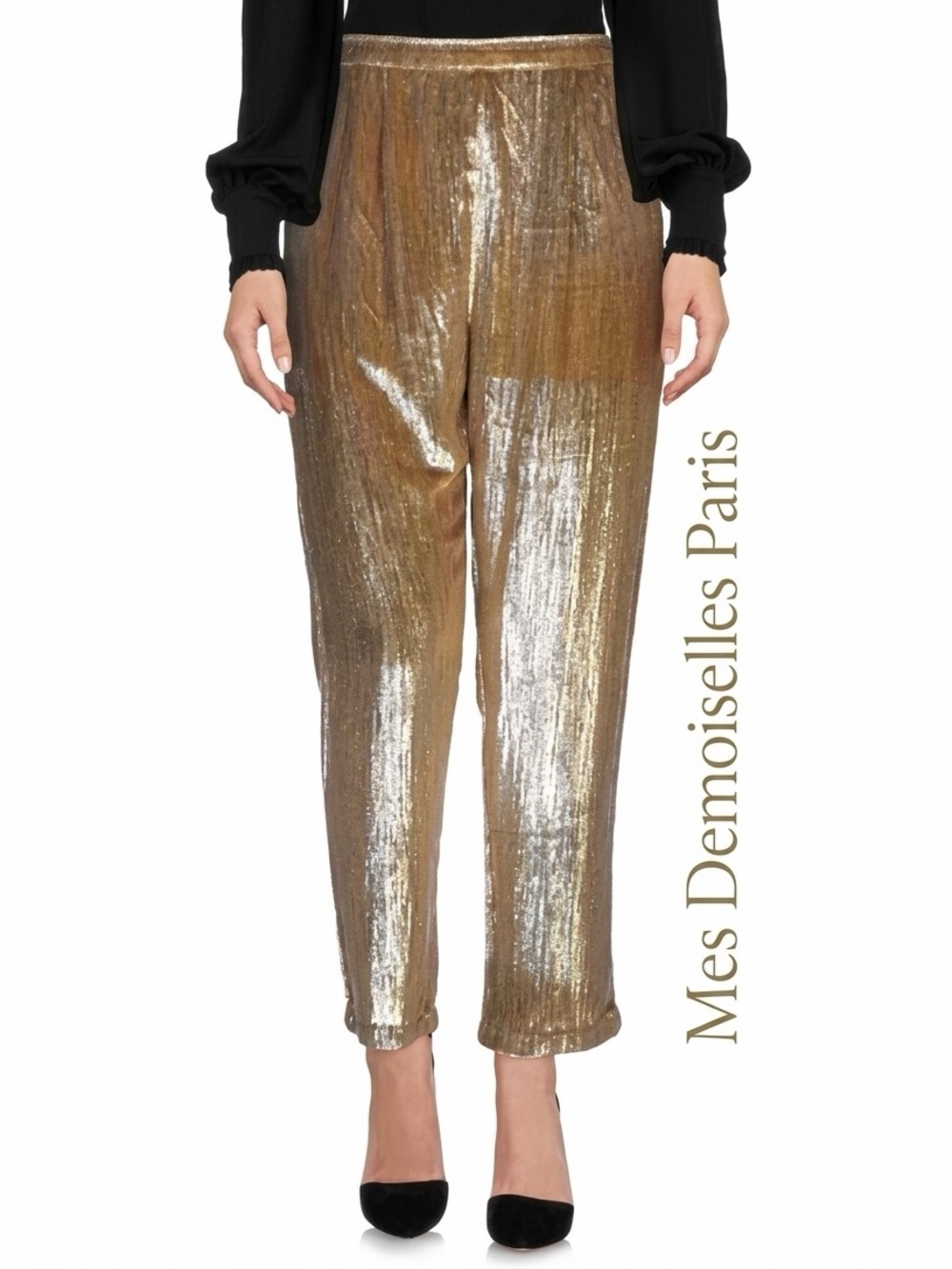 Mes Demoiselles Paris gold shimmer velvet feel